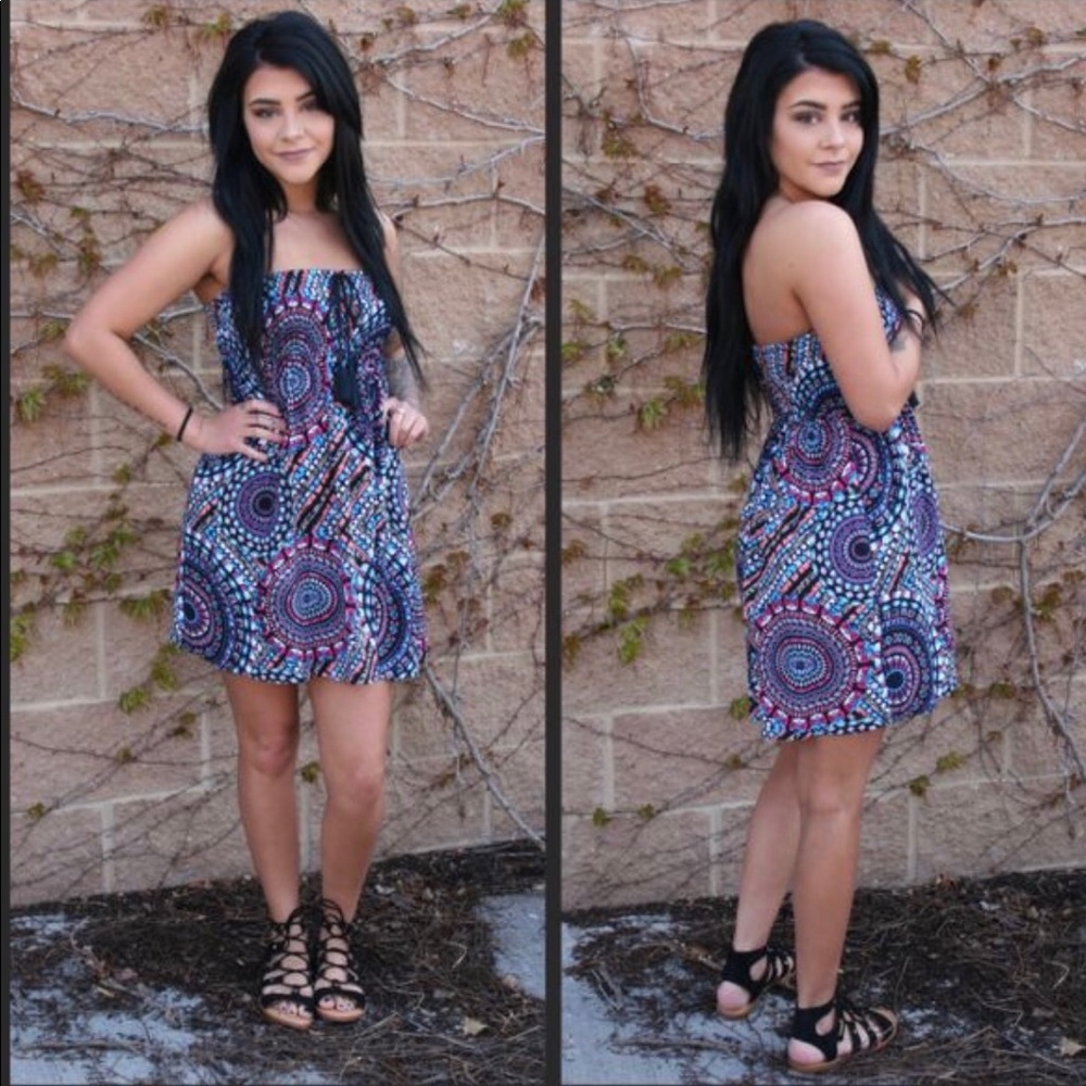 Circle Smock Tube Dress